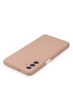 Newface Samsung Galaxy A24 4G Kılıf Nano içi Kadife Silikon - Pudra - Görsel 4