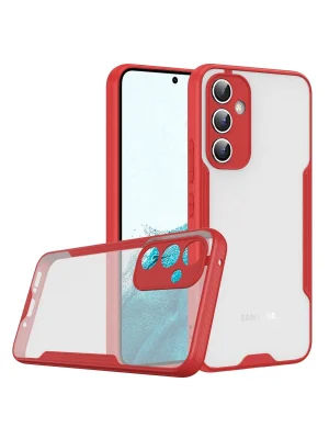 Newface Samsung Galaxy A24 4G Kılıf Platin Silikon - Kırmızı