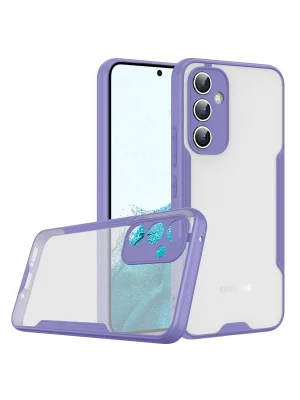 Newface Samsung Galaxy A24 4G Kılıf Platin Silikon - Lila