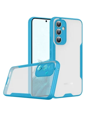 Newface Samsung Galaxy A24 4G Kılıf Platin Silikon - Mavi