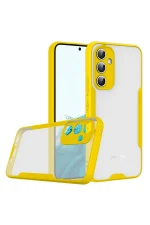 Newface Samsung Galaxy A24 4G Kılıf Platin Silikon - Sarı