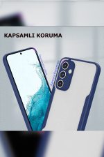 Newface Samsung Galaxy A24 4G Kılıf Platin Silikon - Siyah - Görsel 3