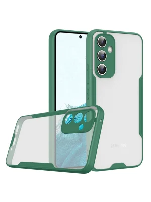 Newface Samsung Galaxy A24 4G Kılıf Platin Silikon - Yeşil