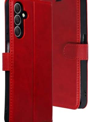 Newface Samsung Galaxy A24 4G Kılıf Trend S Plus Kapaklı Kılıf - Kırmızı