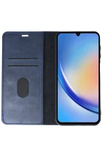 Newface Samsung Galaxy A24 4G Kılıf Trend S Plus Kapaklı Kılıf - Lacivert - Görsel 3