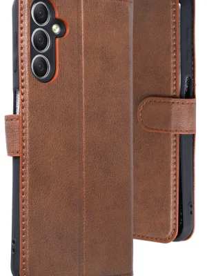 Newface Samsung Galaxy A24 4G Kılıf Trend S Plus Kapaklı Kılıf - Taba