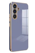 Newface Samsung Galaxy A24 4G Kılıf Volet Silikon - Mavi