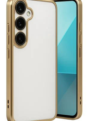 Newface Samsung Galaxy A24 4G Prime Kılıf Razer Lensli Silikon - Gold