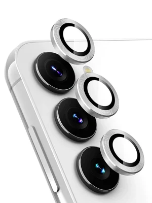 Newface Samsung Galaxy A24 4G Valdez Metal Kamera Lens - Gümüş