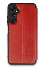 Newface Samsung Galaxy A25 5G Kılıf Flip Cover - Kırmızı