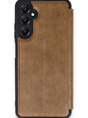 Newface Samsung Galaxy A25 5G Kılıf Flip Cover - Taba