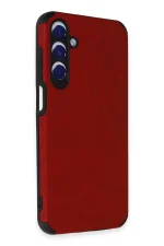 Newface Samsung Galaxy A25 5G Kılıf Loop Deri Silikon - Kırmızı - Görsel 2