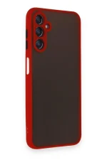 Newface Samsung Galaxy A25 5G Kılıf Montreal Silikon Kapak - Kırmızı - Görsel 2