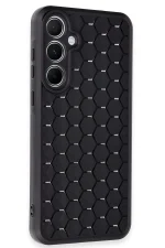 Newface Samsung Galaxy A25 5G Kılıf Petek Silikon Kapak - Siyah - Görsel 2