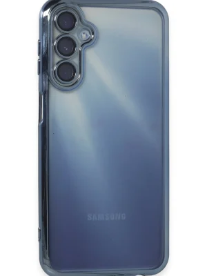 Newface Samsung Galaxy A25 5G Kılıf Razer Lensli Silikon - Açık Mavi