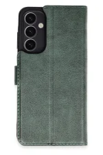 Newface Samsung Galaxy A25 5G Kılıf Trend S Plus Kapaklı Kılıf - Yeşil