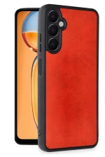 Newface Samsung Galaxy A26 Kılıf Aras Deri Kapak - Kırmızı - Görsel 2