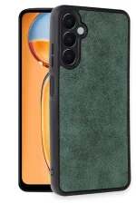 Newface Samsung Galaxy A26 Kılıf Aras Deri Kapak - Koyu Yeşil - Görsel 2