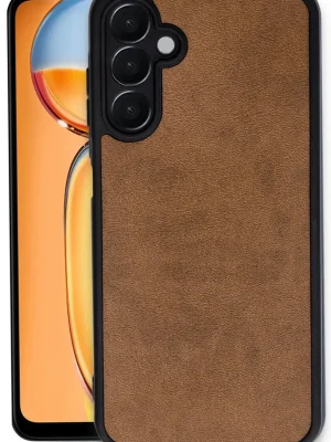 Newface Samsung Galaxy A26 Kılıf Aras Deri Kapak - Taba