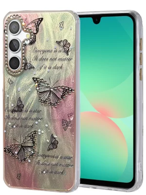 Newface Samsung Galaxy A26 Kılıf Blade Aynalı Desenli Kapak - Desen 6