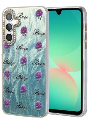 Newface Samsung Galaxy A26 Kılıf Blade Aynalı Desenli Kapak - Desen 9