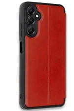 Newface Samsung Galaxy A26 Kılıf Flip Cover - Kırmızı - Görsel 2