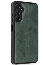 Newface Samsung Galaxy A26 Kılıf Flip Cover - Koyu Yeşil - Görsel 2