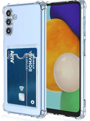 Newface Samsung Galaxy A26 Kılıf Kart Şeffaf Silikon - Şeffaf