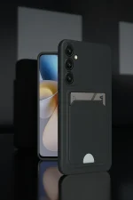 Newface Samsung Galaxy A26 Kılıf Kelvin Kartvizitli Silikon - Derin Mor - Görsel 2