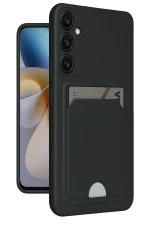 Newface Samsung Galaxy A26 Kılıf Kelvin Kartvizitli Silikon - Siyah