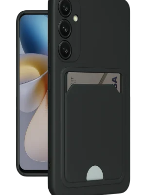 Newface Samsung Galaxy A26 Kılıf Kelvin Kartvizitli Silikon - Siyah