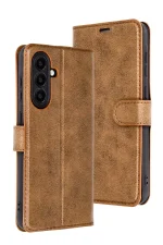 Newface Samsung Galaxy A26 Kılıf Trend S Plus Kapaklı Kılıf - Taba