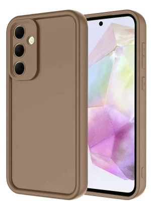 Newface Samsung Galaxy A26 Kılıf Viera Silikon - Kahverengi