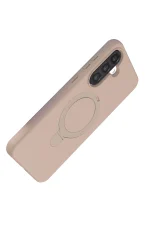 Newface Samsung Galaxy A26 Regal Magsafe Standlı Kapak - Çöl Titanyum - Görsel 4