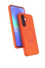 Newface Samsung Galaxy A26 Regal Magsafe Standlı Kapak - Turuncu