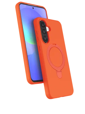 Newface Samsung Galaxy A26 Regal Magsafe Standlı Kapak - Turuncu