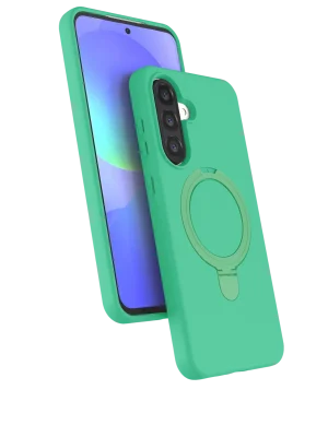 Newface Samsung Galaxy A26 Regal Magsafe Standlı Kapak - Yeşil