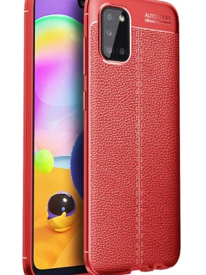 Newface Samsung Galaxy A31 Kılıf Auto Focus Kapak - Kırmızı