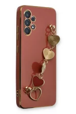 Newface Samsung Galaxy A32 Kılıf Esila Silikon - Kırmızı