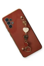 Newface Samsung Galaxy A32 Kılıf Esila Silikon - Kırmızı - Görsel 3