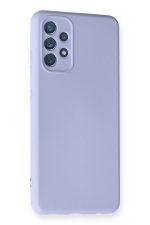 Newface Samsung Galaxy A32 Kılıf Nano içi Kadife  Silikon - Lila - Görsel 2