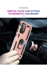 Newface Samsung Galaxy A32 Kılıf Sofya Yüzüklü Silikon Kapak - Rose - Görsel 7