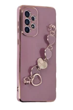 Newface Samsung Galaxy A33 5G Kılıf Esila Silikon - Mor - Görsel 2