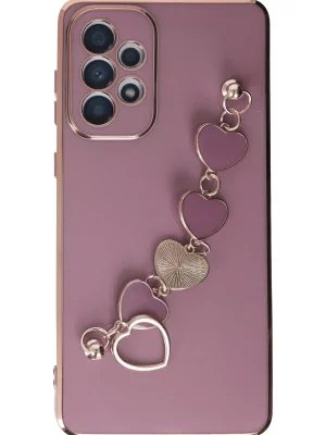 Newface Samsung Galaxy A33 5G Kılıf Esila Silikon - Mor