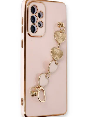 Newface Samsung Galaxy A33 5G Kılıf Esila Silikon - Pudra