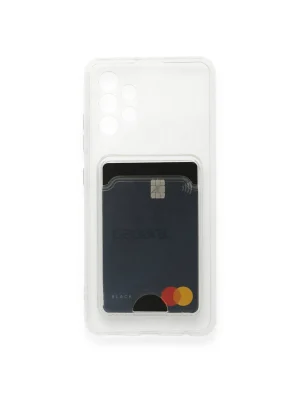 Newface Samsung Galaxy A33 5G Kılıf Kart Şeffaf Silikon - Şeffaf