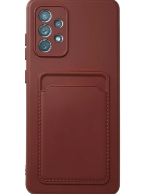 Newface Samsung Galaxy A33 5G Kılıf Kelvin Kartvizitli Silikon - Bordo