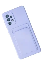 Newface Samsung Galaxy A33 5G Kılıf Kelvin Kartvizitli Silikon - Lila - Görsel 3