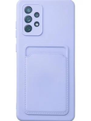 Newface Samsung Galaxy A33 5G Kılıf Kelvin Kartvizitli Silikon - Lila