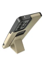 Newface Samsung Galaxy A33 5G Kılıf Mega Standlı Silikon - Gold - Görsel 3